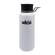 Outdoor Activity Stainless Steel Vacuum Bottle Press Cap Glossy White, Matte Black, Sliver 1200ml, 500ml